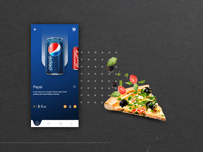 Cold Drink App design drink food screen