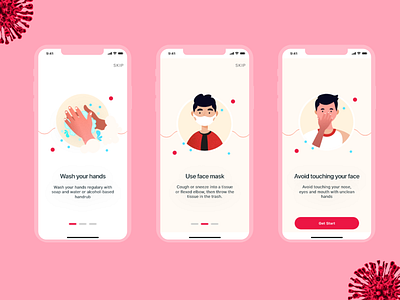 Walk-through for Covid-19 App app walkthroough covid19 walkthrough