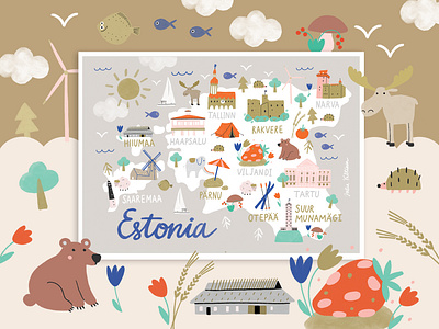 Estonian map