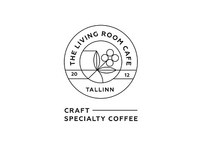 The Living room branding cafe coffee design idenity logo logotype typography