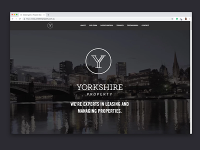 Yorkshire Property Web Design branding one page site real estate agency redesign web design