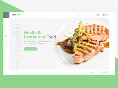 Landing Page Delivery Restaurant Food