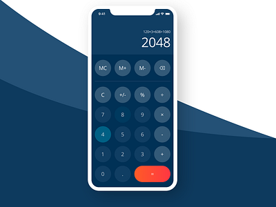 Calculator Screen calculator dailyui design mobile app scrren