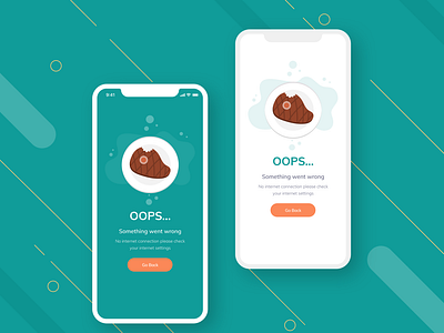 Error page dailyui error page food mobile app scrren ui