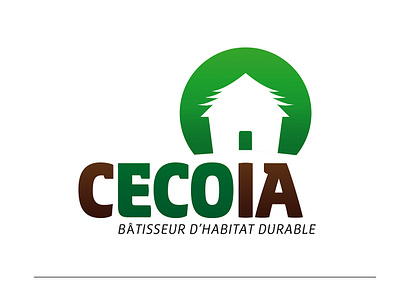 Cecoia, constructeur de maison en bois identité visuelle logo