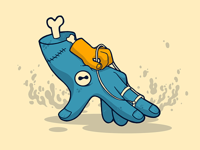 "Hand-over" bubble design process drive guiding hand handover hands horse monster ocean octopus process sea water zombie