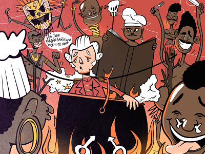 James Cook illustration james cook satire
