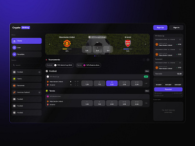 CryptoBetting crypto cryptocurrency design figma illustration ui uiux