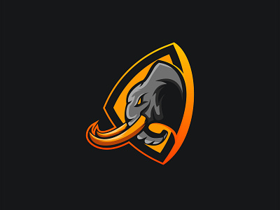 elephant logo design