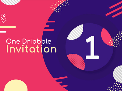 Dribble Invite to enter the game clean design dirbbble dribbble invitations illustration invitation card invite invite design invite giveaway photoshop art pink ui ux