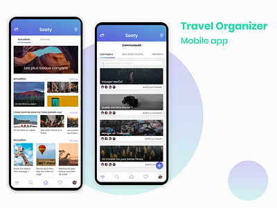 Travel organizer mobile app