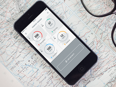 Country tracker app countries days light log map mobile scandinavia timer travel