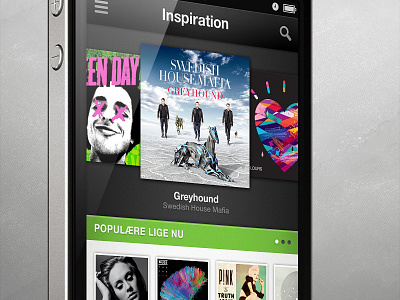 Music app - Inspiration album app controls cover icons iphone mobile music ui