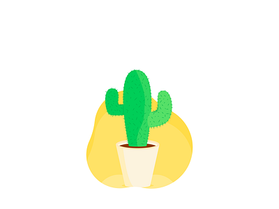 Cactus adobe app art cute design drawing dribbble game illustration illustrator plant plants pot simple style vector