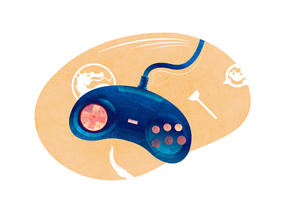 Retro gamepad from a game console