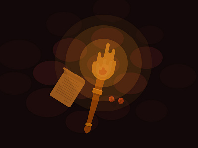 Dungeons & Dragons | Torch art criticalrole d20 dd design dnd drawing dribbble dungeons and dragons fantasy fantasyart game gameart hero illustration logo patfinder rpg torch vector