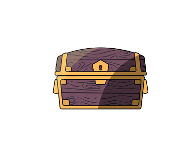 Glass Chest 1day1page art chest coins criticalrole d20 dnd drawing dungeonsanddragons fantasy game goold illustration magic rpg treasure vector