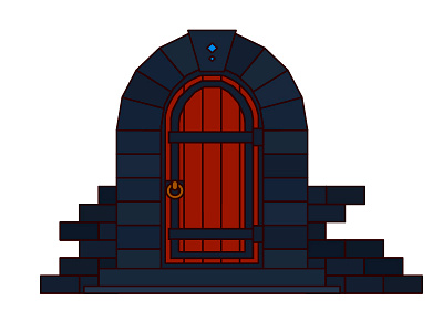 Dungeon Door 1day1page art criticalrole d20 design dnd door drawing dribbble dungeon dungeonsanddragons fantasy flat game illustration illustrator magic roleplaying rpg vector