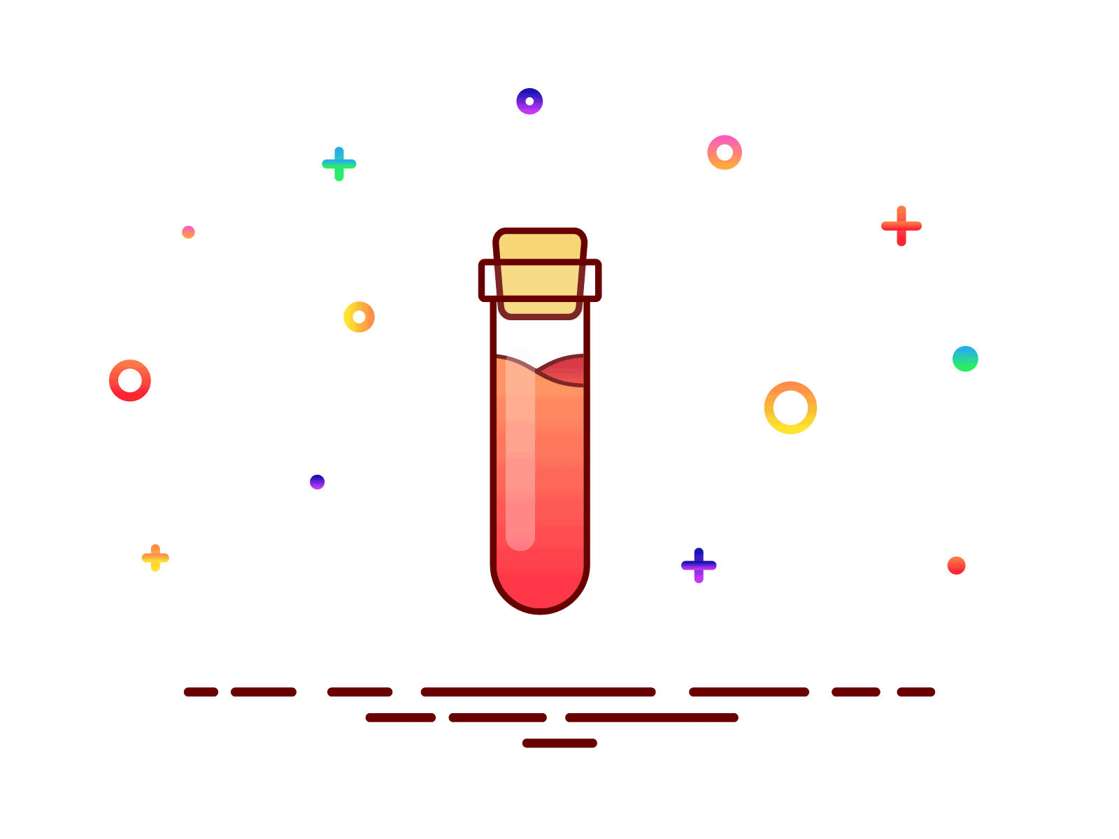 Potion of Healing animation art chemistry dnd drawing dribbble dungeonsanddragons fantasy game healing illustration illustrator magic mistery potion red rpg vector