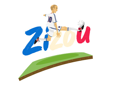 Zizou adobe illustrator football football illustration france illustration vector zinedine zidane zizou