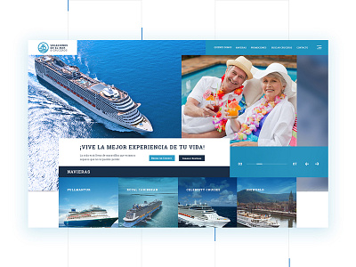 Cruises booking | Website Concept interface minimalist ui ux web webdesign website