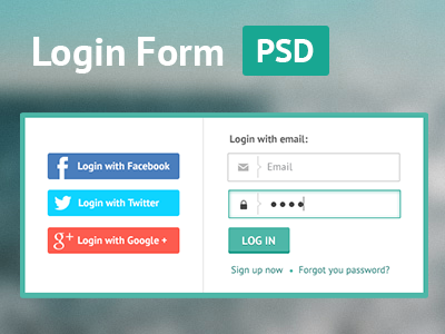 Login Form flat form free freebie interface login psd ui