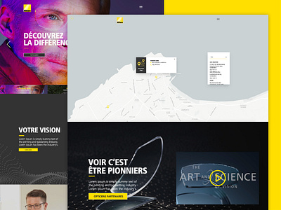 Homepage Design For Nikon Lenswear Morocco