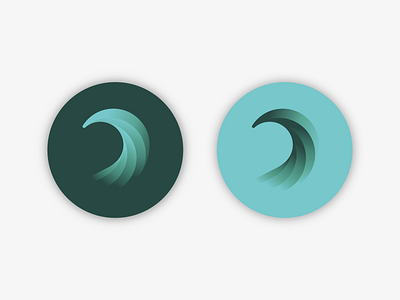 | wavy stickers concept | icon sticker surf vector wave