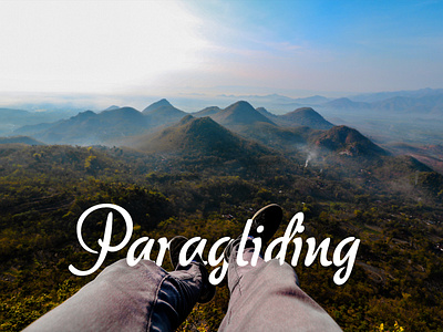 Paragliding Typography