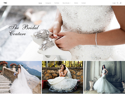 Bridal Website Landing Page