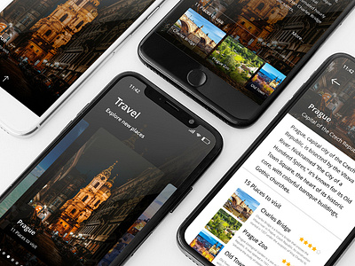 Mobile Travel App UI - Mockup