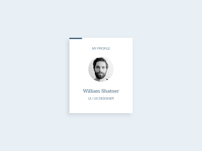 My Profile blue blue and white clean design minimal portfolio profile simple design ui ui ux xd