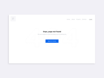 Page Not Found 404 blank clean design error flat found minimal not not found page page 404 page design pagenotfound ui
