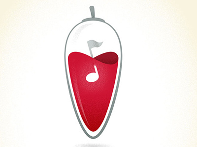 Dynamic pepper logo music pepper