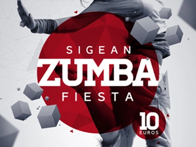 Zumba fiesta cube poster zumba