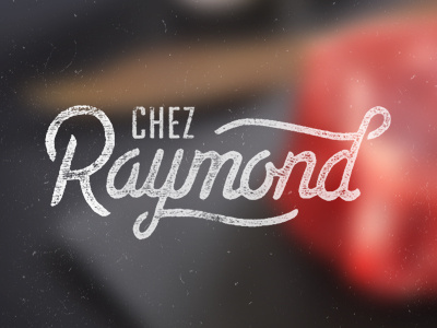 Chez Raymond brand logo oldschool typographie