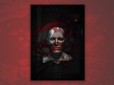 Isolation Poster art artistic direction dark design design experiement human isolation poster posterdesign print visual art
