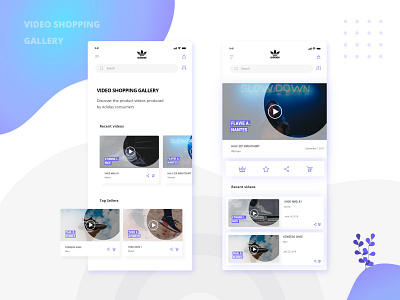 Video Shopping Gallery - Responsive UX/UI Design