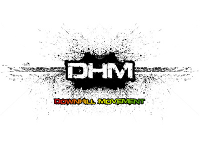 DHM - Down Hill Movement downhill movement logo logo design