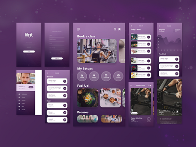 Fitgit: Gym Membership App app gym app ui ux