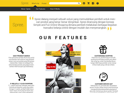 Spree Shopping Website design e commerce poster ui ux website