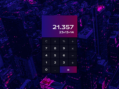 Daily UI 004 - Calculator