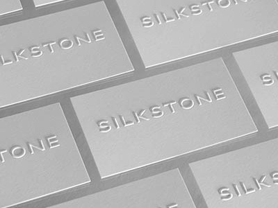 Silkstone Business Cards blind embossed