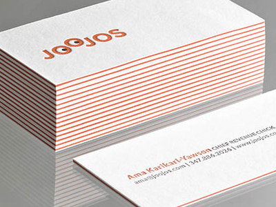 JooJos letterpress sandwiched paper unique size