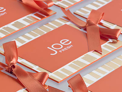 Joe Fresh offset painted edges ribbon