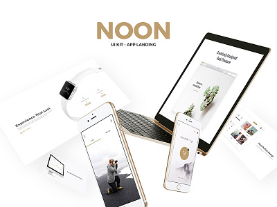 Noon ui kit app landing