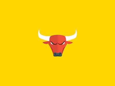 Bullstar logo branding clean flat icon interaction logo ui
