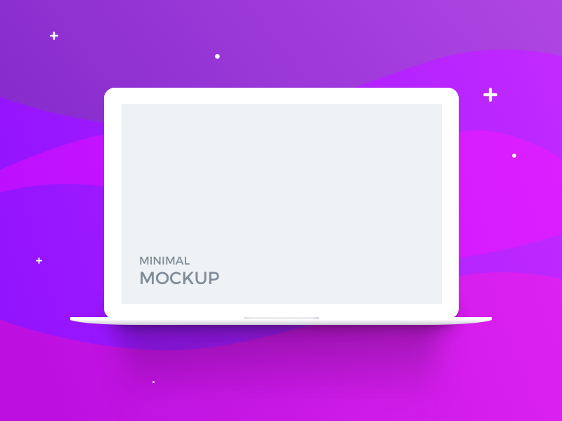 Download Macbook Minimal Mockup (freebie) by Amir Vhora on Dribbble