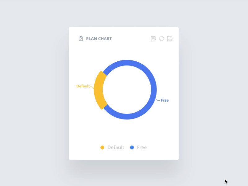 Chart Interaction animation app chart clean design flat free freebie icon interaction invision studio iphone mockup pie template ui ux vector web website
