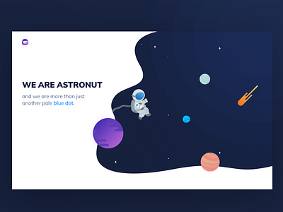 Astronut Website concept